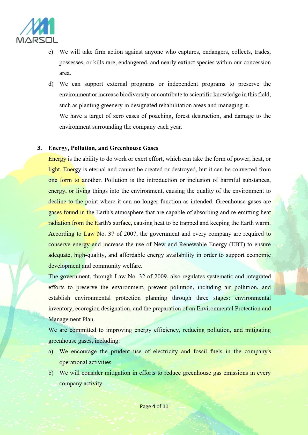 Policy page 4