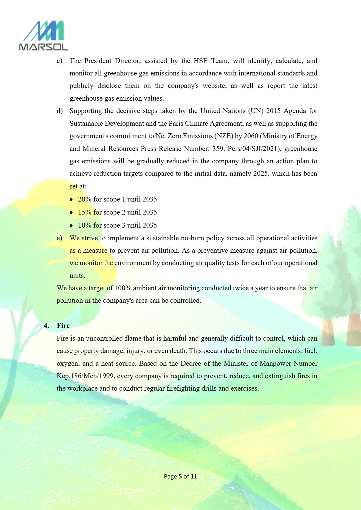 Policy page 5